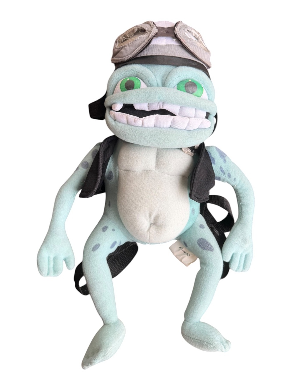 VTG Y2K Crazy Frog Iconic Character Bag Talking Plush Backpack